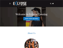 Tablet Screenshot of eclypsetanning.com